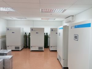 The six NRF-SAIAB Biobank freezers can store a total capacity of 235 224 samples.
